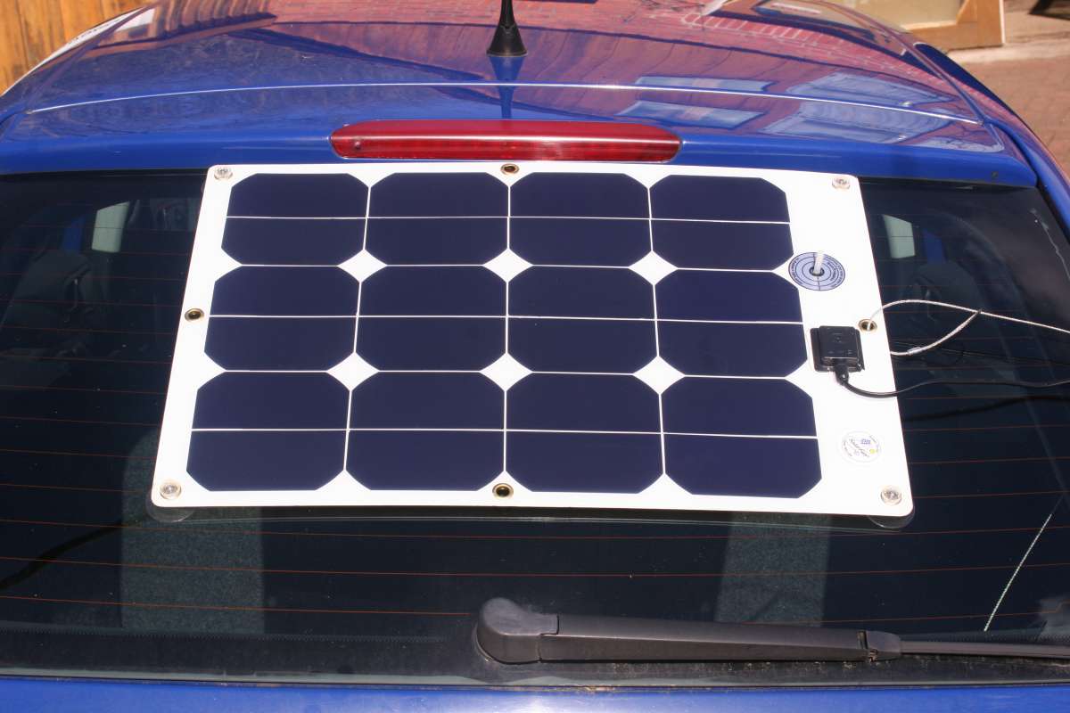 CarSet, SolarLadeSet mit 40Watt Solarmodul für AutoBatterien über den ZigarettenAnzünder