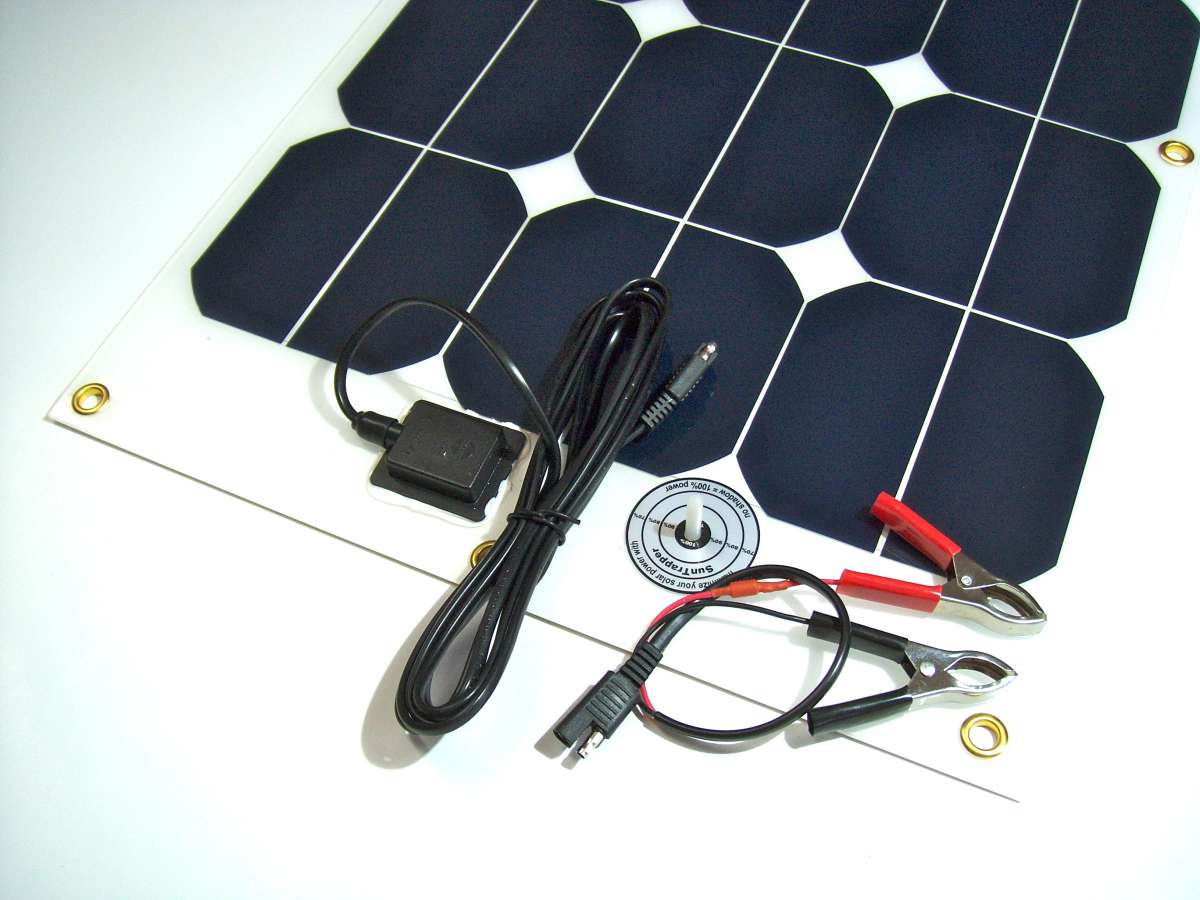 CarSet, SolarLadeSet mit 40Watt Solarmodul für AutoBatterien über den ZigarettenAnzünder